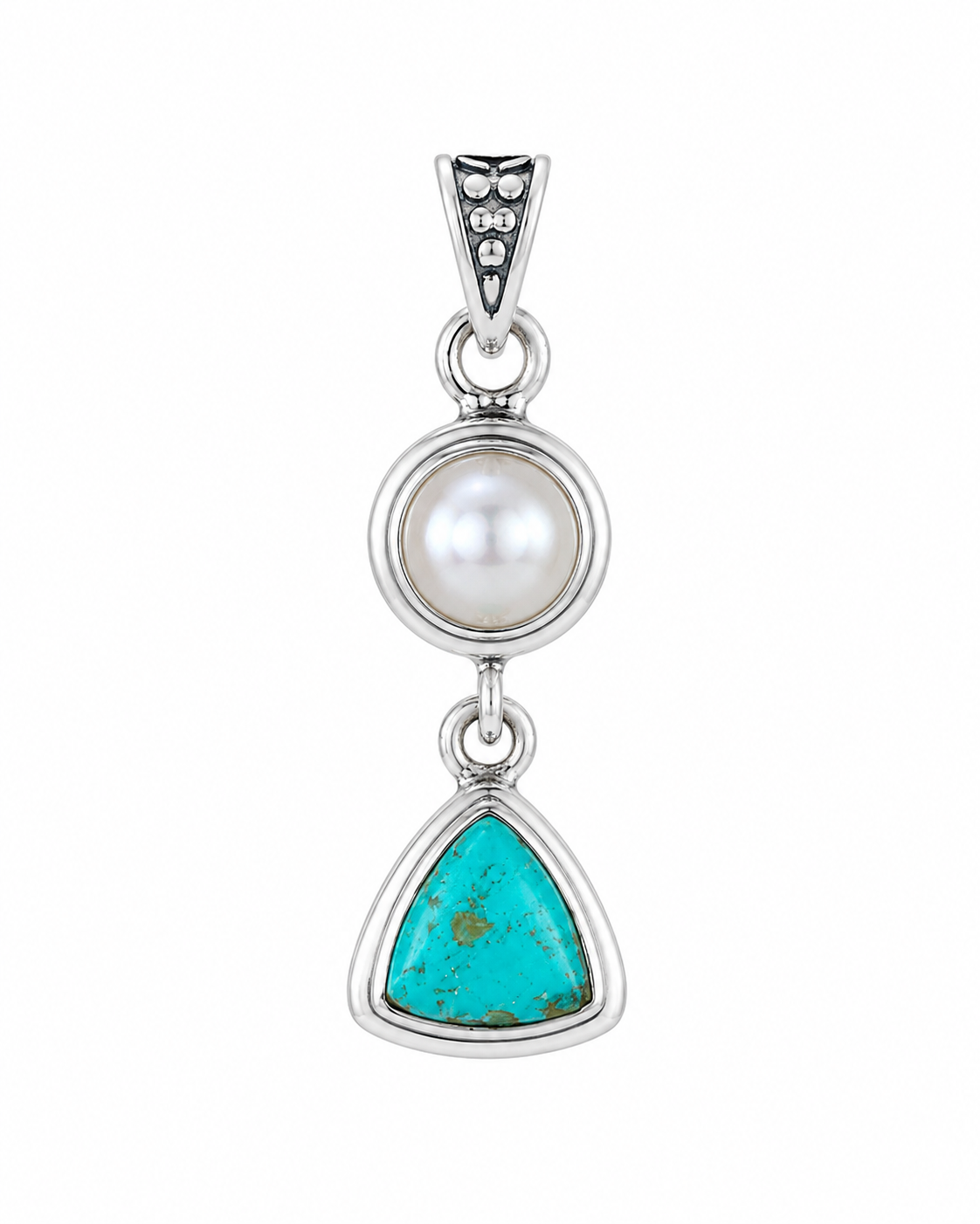 Zoetwaterparel en Turquoise Hanger Azure Parel