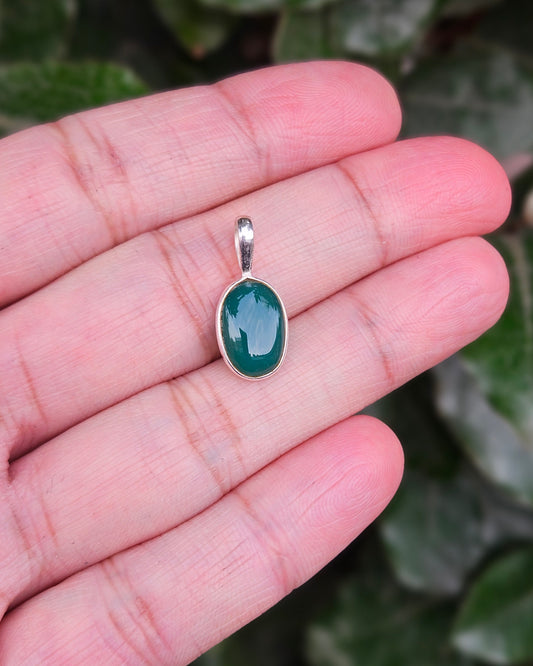 Groene Onyx Hanger Mila