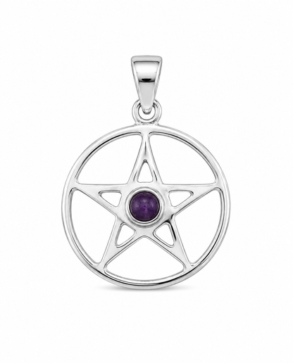 Pentagram Amethist Hanger