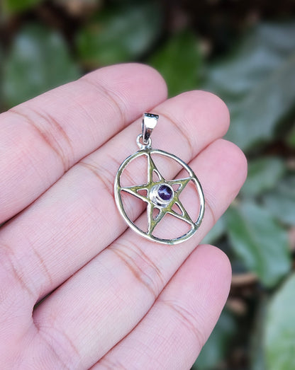 Pentagram Amethyst Pendant