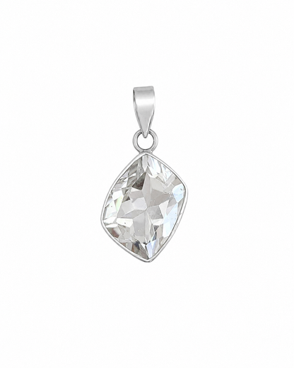 Facet Geslepen Bergkristal Hanger Sora
