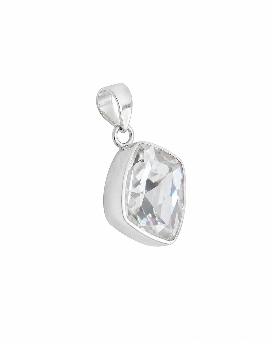 Facet Geslepen Bergkristal Hanger Sora