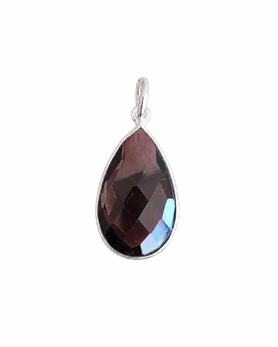 Faceted Cut Smoky Quartz Kerttu Pendant