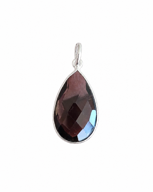 Faceted Cut Smoky Quartz Kerttu Pendant