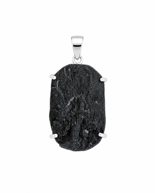 Raw Black Tourmaline Pendant Wakana