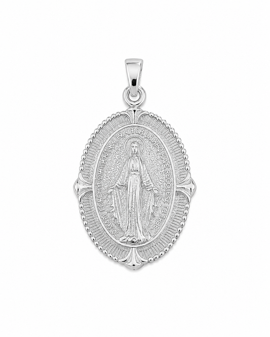 Silver Mary Pendant