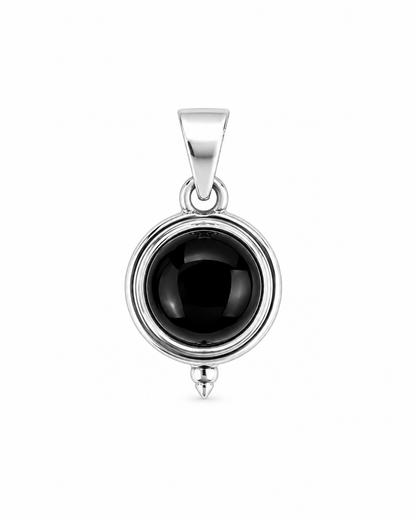 Zwarte Onyx Hanger Leonora