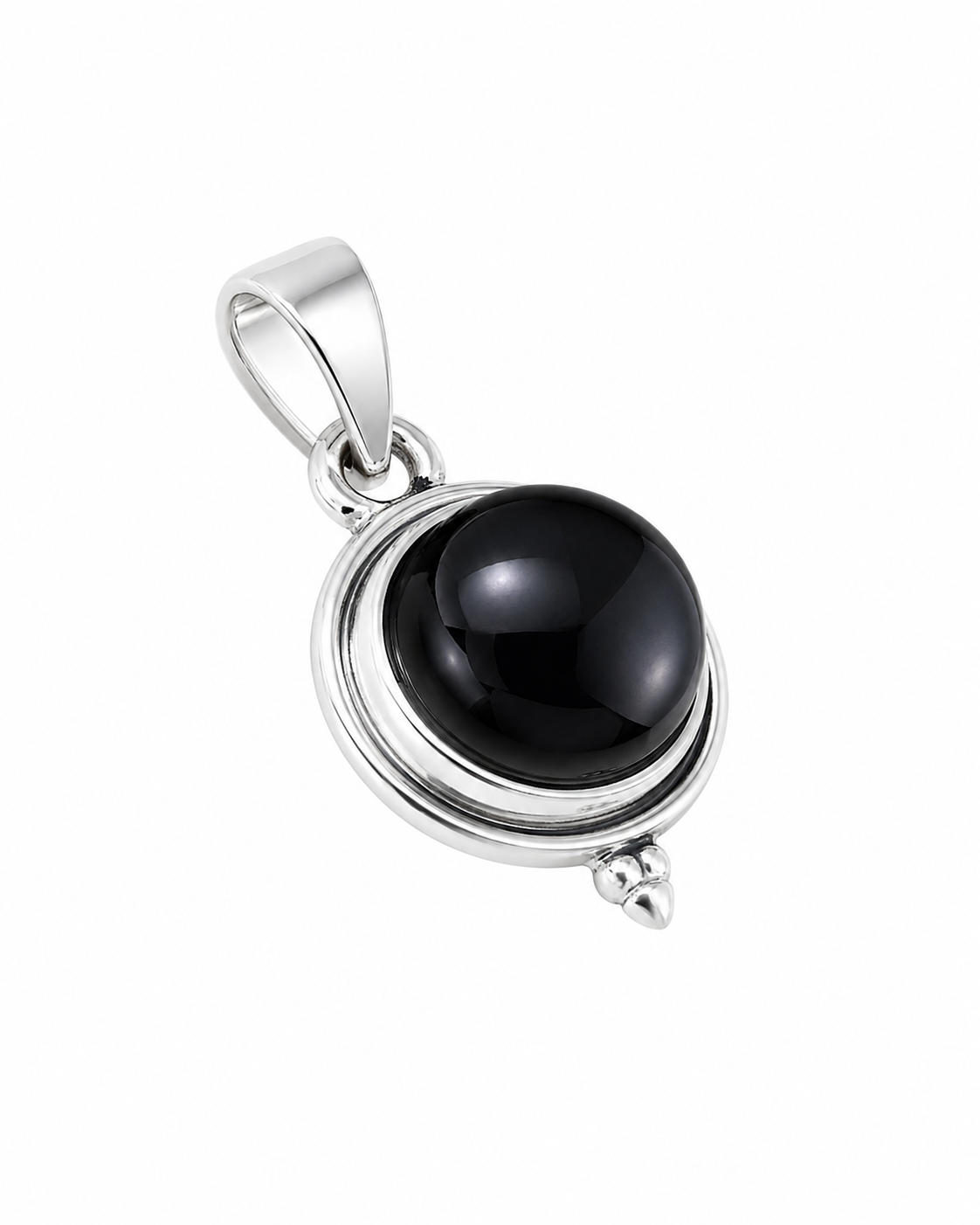 Zwarte Onyx Hanger Leonora