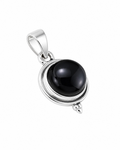 Zwarte Onyx Hanger Leonora