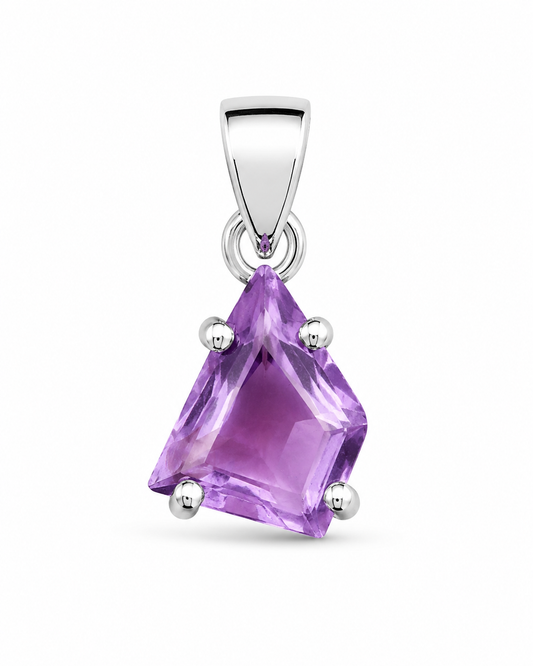 Vrijvorm Amethist Hanger Purpura
