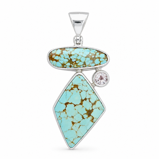 Nevada Turquoise Hanger Met Champagne Topaas