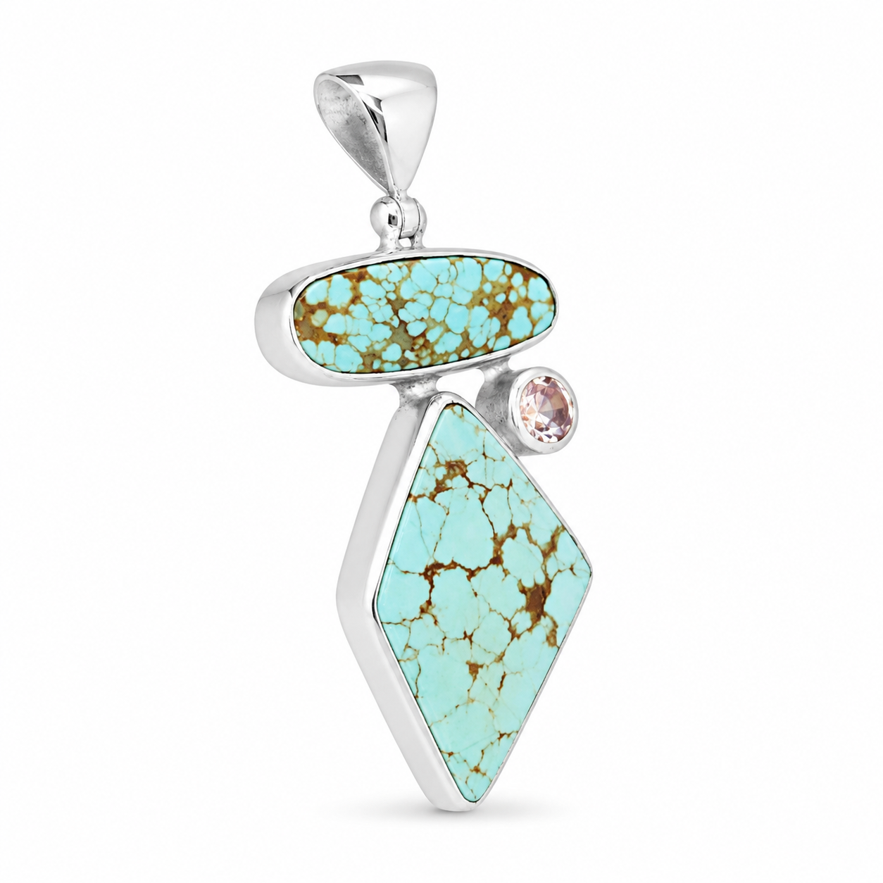 Nevada Turquoise Hanger Met Champagne Topaas