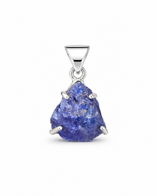 Rough Freeform Tanzanite Ganya Pendant