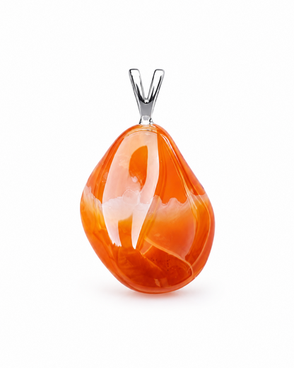 Freeform Carnelian Pendant Vitoria