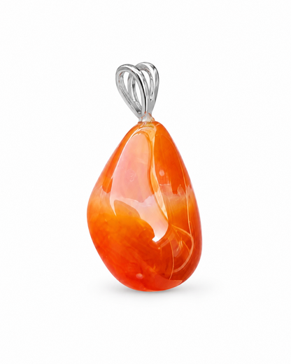 Freeform Carnelian Pendant Vitoria