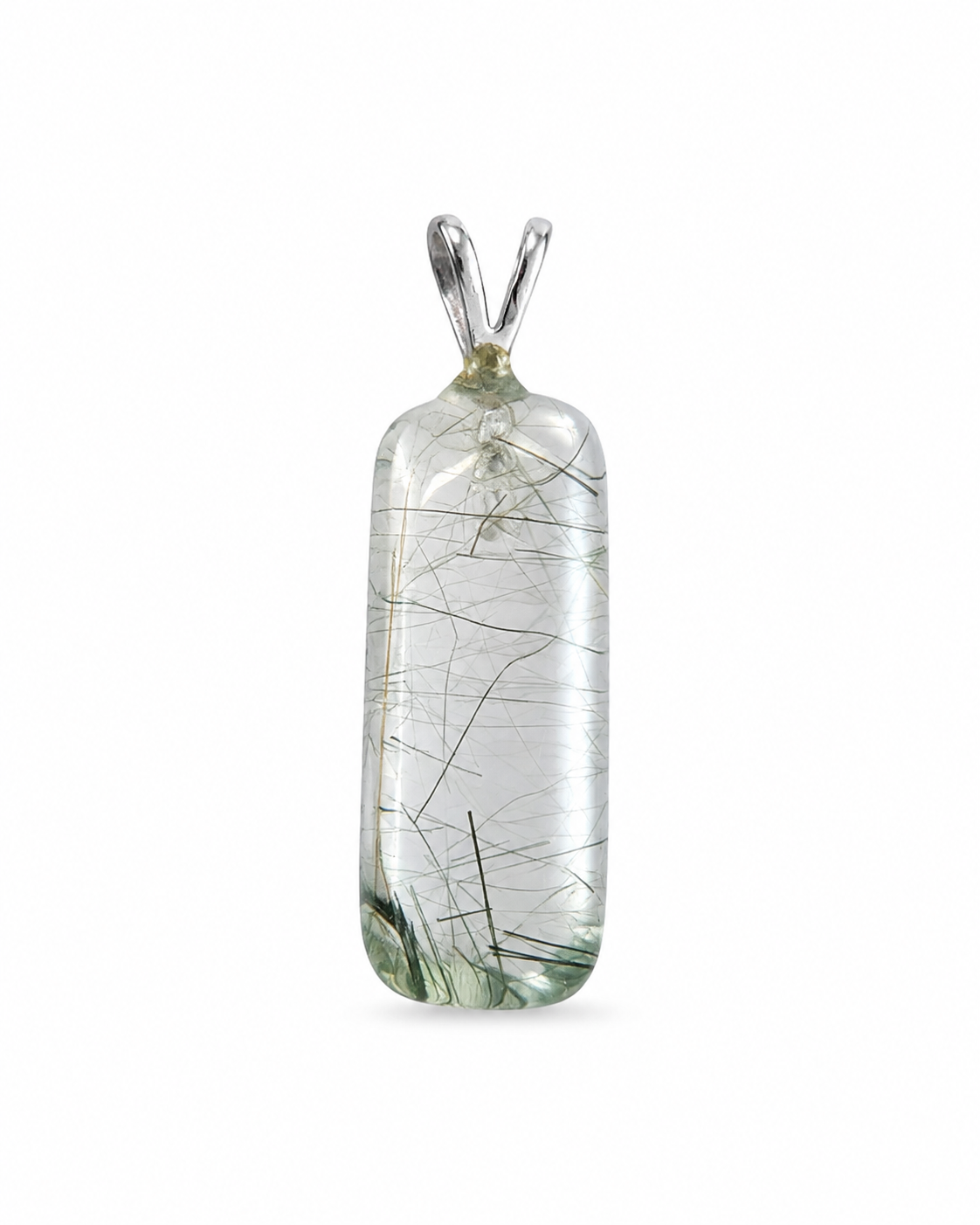 Actinoliet Kwarts Hanger Barette