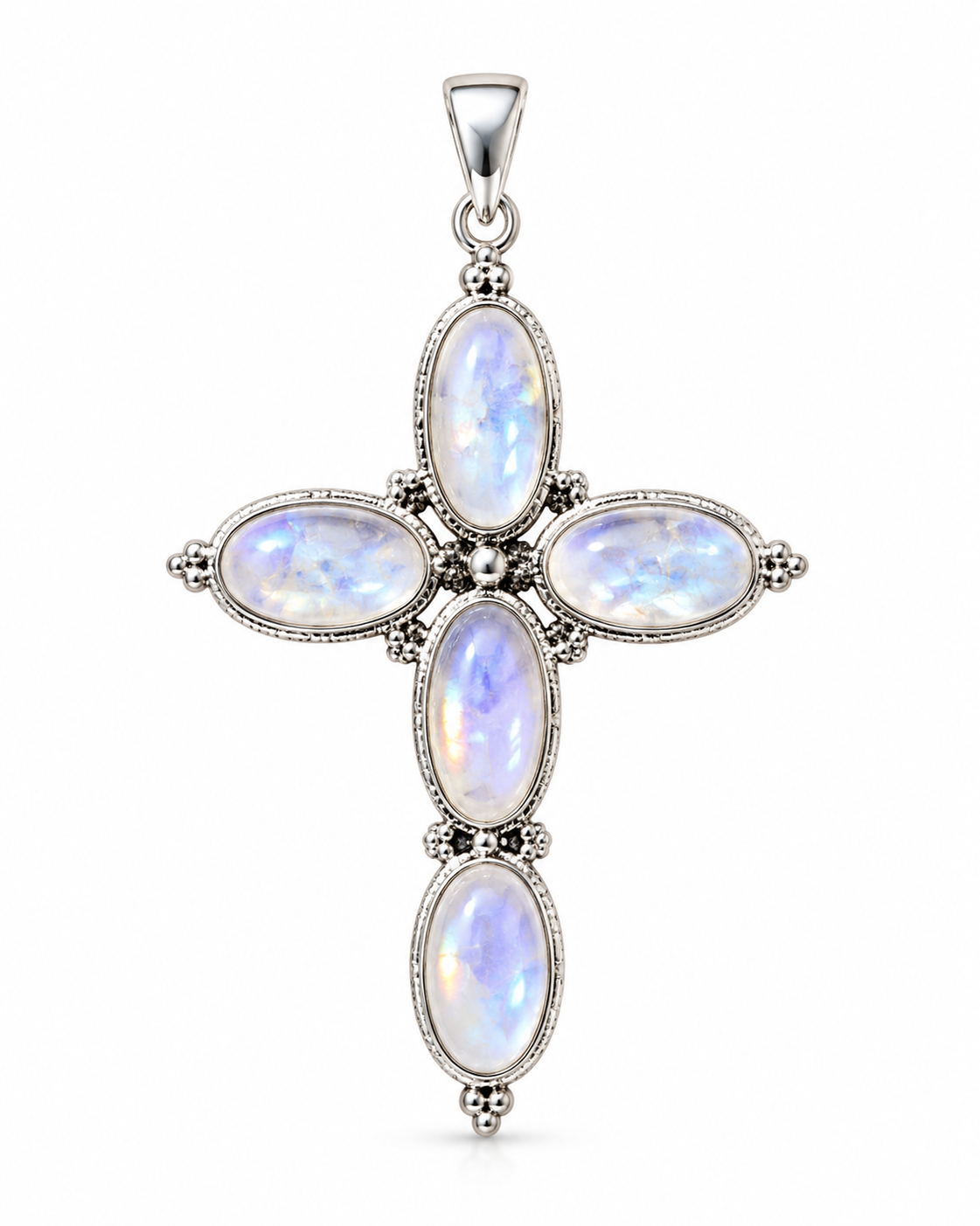 Moonstone Cross Pendant Livana