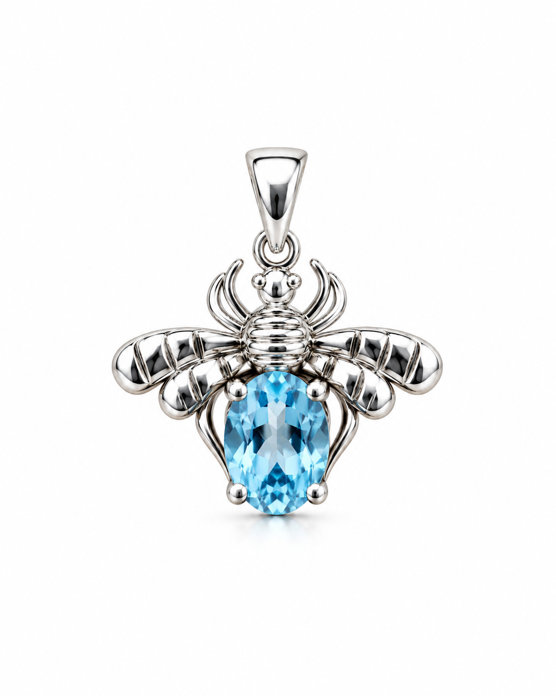 Blauw Topaas Bijenhanger Melissa