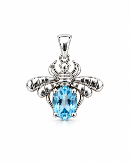 Blauw Topaas Bijenhanger Melissa