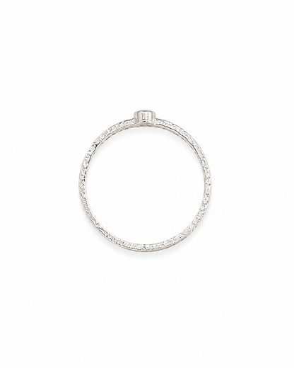 Silver Emerald Ring Zuri