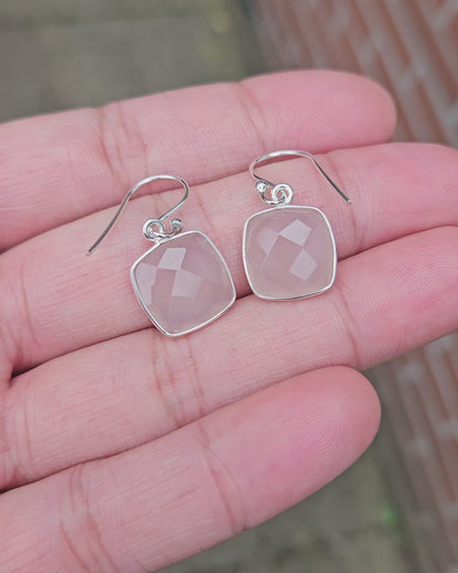 Rose Quartz Vergilia Earrings