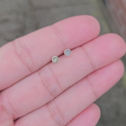 Small Labradorite Studs Moriko