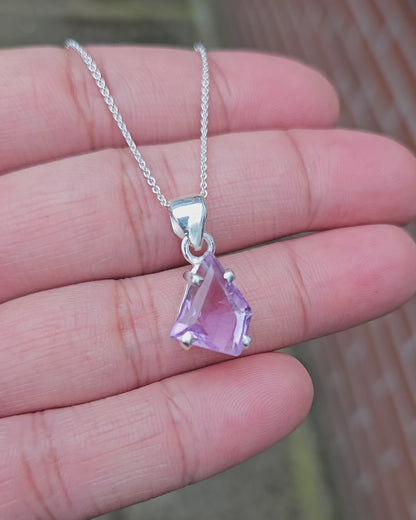 Freeform Amethyst Pendant Purpura