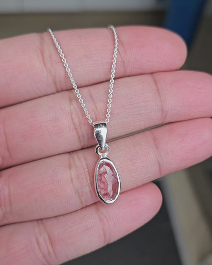 Roze Toermalijn Ketting Avani