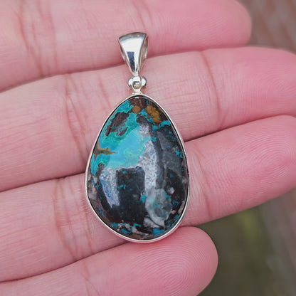 Azurite En Chrysocolla Hanger Dhriti