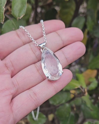 Rock Crystal Necklace Durga