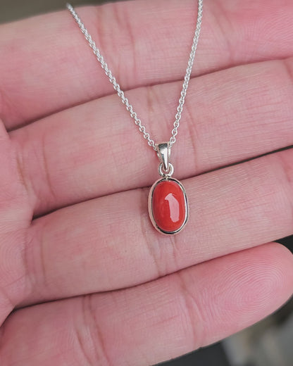 Silver Coral Necklace Nirasha