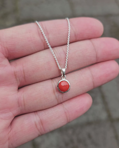Silver Coral Necklace Amaidhi