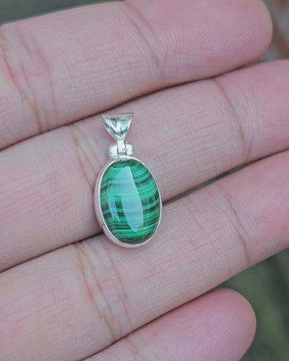 Malachite Pendant Nefeli
