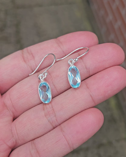 Blauw Topaas Oorbellen Glauca