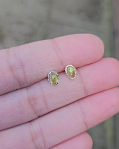 Peridot Stud Earrings Agapi