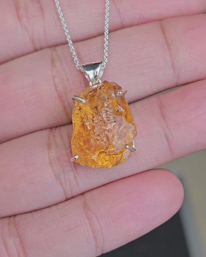 Raw Citrine Elio Pendant